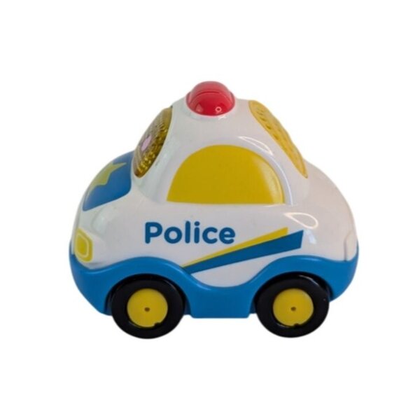 Vtech Go Go Smart Wheels Police Car Lot of 2 Blue White Lights Sounds Tested - Picture 9 of 14